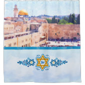 エルサレムのシャワーカーテン、東の壁神殿の丘 シャワーカーテン (正面)