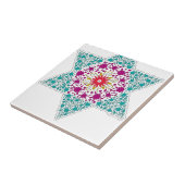 エルサレムのシールのデザインColorizedのダビデの星 タイル (側面)