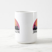 エルサレムのスカイライン – イスラエル旅行 コーヒーマグカップ (中央)