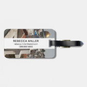 エルサレムのスカイライン ラゲッジタグ (裏面横)