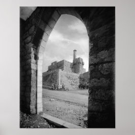 エルサレムのダビデの塔 ポスター