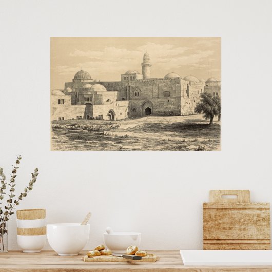 エルサレムのダビデ王の墓 ポスター (キッチン)
