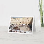 エルサレムのテンプルマウント、イスラエル、群衆 カード (正面)
