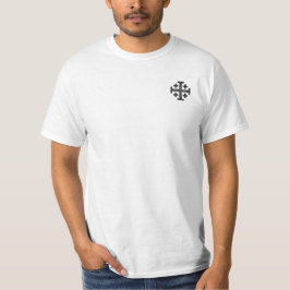 エルサレムのテンプル騎士十字軍Deus Vult Tシャツ