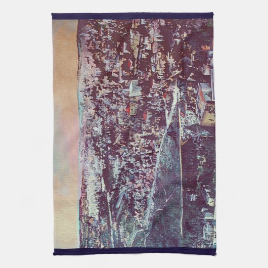 エルサレムのパノラマの華麗さ キッチンタオル (縦)