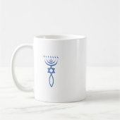 エルサレムのメシア的なユダヤ人のシール コーヒーマグカップ (左)