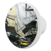 エルサレムの古代を歩いて家に帰る セラミックノブ (右)