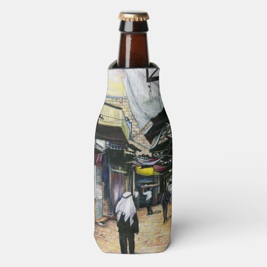 エルサレムの古代を歩いて家に帰る ボトルクーラー (ボトル正面)