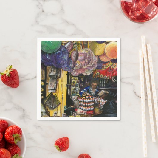 エルサレムの古代商業の伝統 スタンダードカクテルナプキン (インサイチュ)