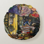 エルサレムの古代商業の伝統 ラウンドクッション (正面)