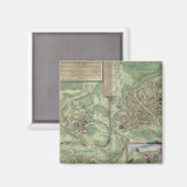 エルサレムの地図，「シビタテス・オルビス・テララム」から マグネット (正面/裏面)