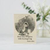 エルサレムの壁の背景に100時4分。 ポストカード (スタンド正面)