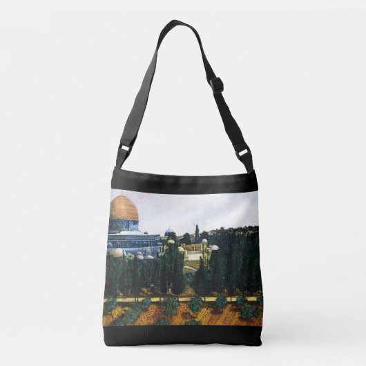 エルサレムの岩のドーム クロスボディバッグ (裏面)