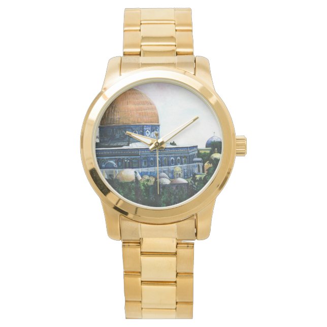 エルサレムの岩のドーム 腕時計 (正面)