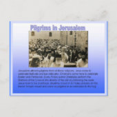 エルサレムの巡礼者たちの宗教 ポストカード (正面)