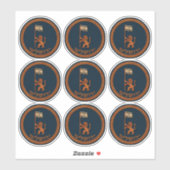 エルサレムの日のライオン国旗のシール シール (シート)