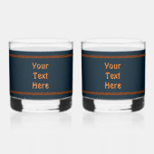 エルサレムの日のライオン(旗あり) ウイスキーグラス (裏面)