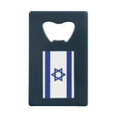 エルサレムの日のライオン(旗あり) クレジットカード栓抜き (裏面)