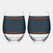 エルサレムの日のライオン(旗あり) ステムなしワイングラス (右)