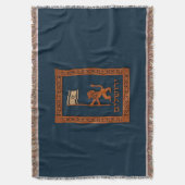 エルサレムの日のライオン（旗あり） スローブランケット (正面縦)