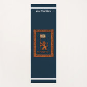 エルサレムの日のライオン（旗あり） ヨガマット (正面)