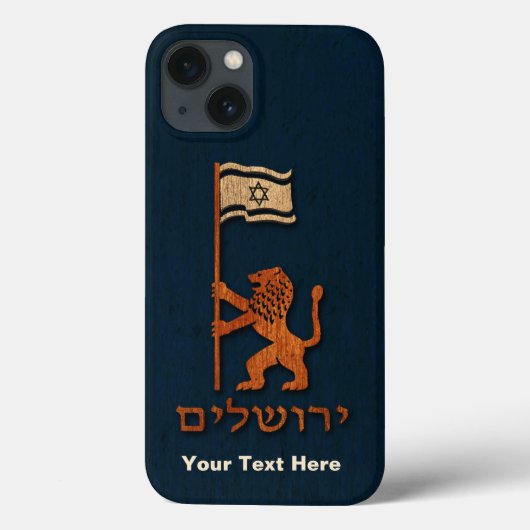 エルサレムの日の獅子旗の持ち合わせiPhoneケース Case-Mate iPhoneケース (裏面)