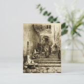 エルサレムの旧市街の路地 ポストカード (スタンド正面)