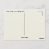 エルサレムの旧市街建物の眺め ポストカード (裏面)