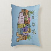 エルサレムの枕上の平和 アクセントクッション (正面(垂直))