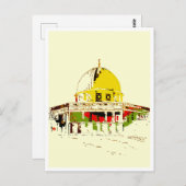 エルサレムの栄光を送る:ロックポストカードのドーム ポストカード (正面/裏面)