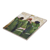 エルサレムの泣き叫ぶ壁の兵士 タイル (側面)