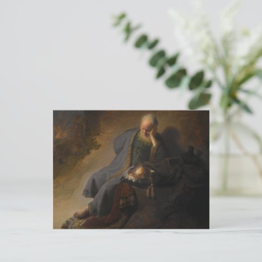 エルサレムの破壊を嘆くジェレミア ポストカード (スタンド正面)