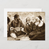 エルサレムの祈りの言葉のユダヤ人 ポストカード (正面/裏面)