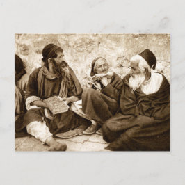 エルサレムの祈りの言葉のユダヤ人 ポストカード