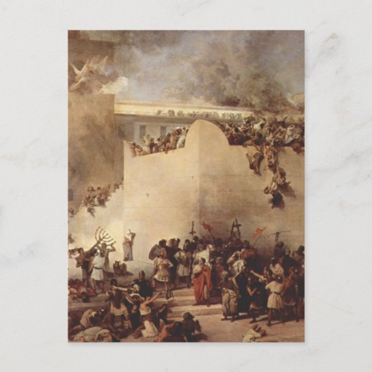 エルサレムの神殿の破壊 ポストカード (正面)
