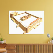 エルサレムの神殿。ヘロデ神殿 キャンバスプリント (インサイチュ (リビング))