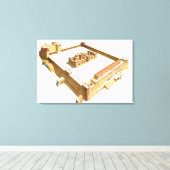 エルサレムの神殿。ヘロデ神殿 キャンバスプリント (インサイチュ (ウッドフロア))