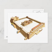 エルサレムの神殿。ヘロデ神殿 ポストカード (正面/裏面)