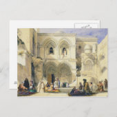 エルサレムの聖なる墓（色のリトボ） ポストカード (正面/裏面)