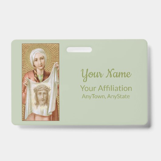 エルサレムの聖ベロニカ(JM 60、スタイル1) バッジ (正面)