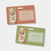 エルサレムの聖ベロニカ(JM 60;スタイル2) バッジ (正面＆裏面)