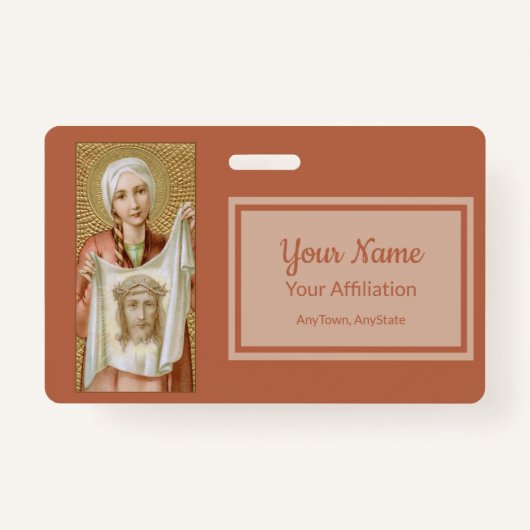 エルサレムの聖ベロニカ(JM 60;スタイル2) バッジ (正面)