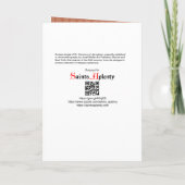 エルサレムの聖ベロニカ(JM 60)挨拶空白の カード (裏面)