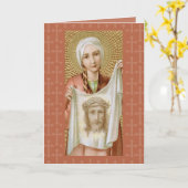 エルサレムの聖ベロニカ(JM 60)挨拶空白の カード (黄色い花)