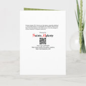 エルサレムの聖ベロニカ(JM 60)挨拶空白の カード (裏面)