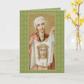 エルサレムの聖ベロニカ(JM 60)挨拶空白の カード (黄色い花)