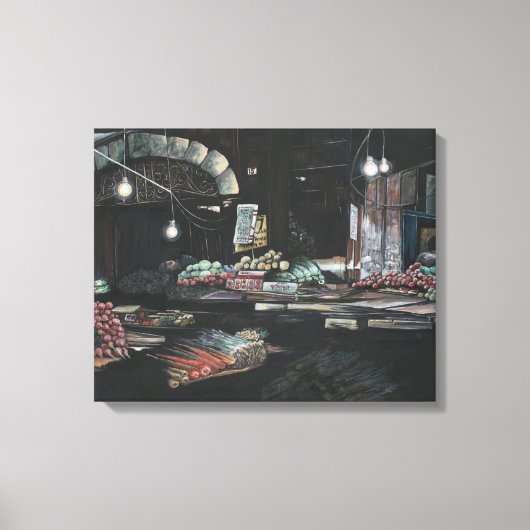 エルサレムの苦闘の収穫物 キャンバスプリント (正面)