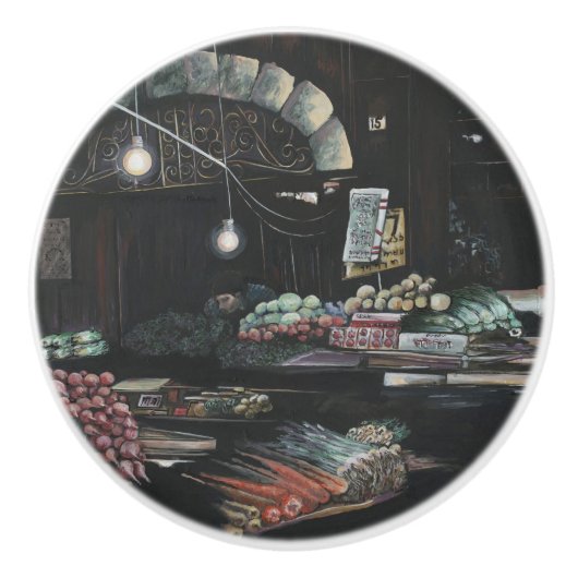 エルサレムの苦闘の収穫物 セラミックノブ (正面)