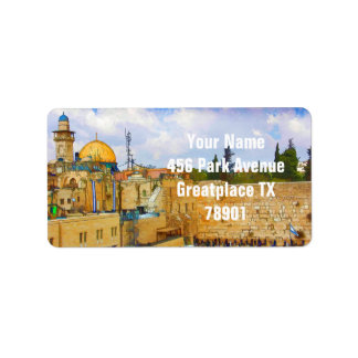 エルサレムの西壁（悲しみの壁） ラベル