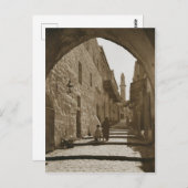 エルサレムの路地 ポストカード (正面/裏面)